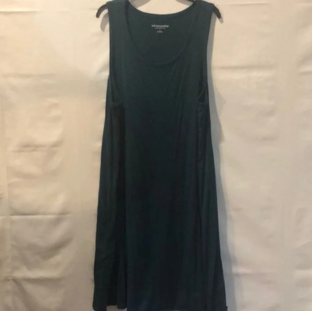 Soft Surroundings Deep Teal Midi Dress - Picture 1 of 1